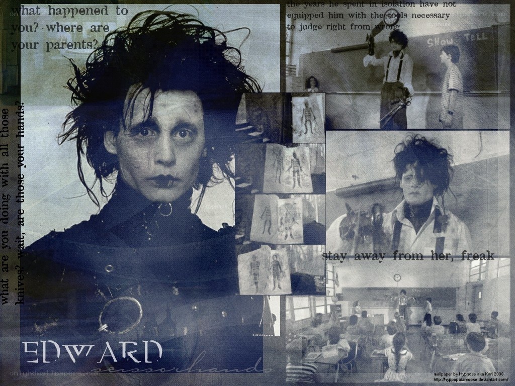Edward Scissorhands collage