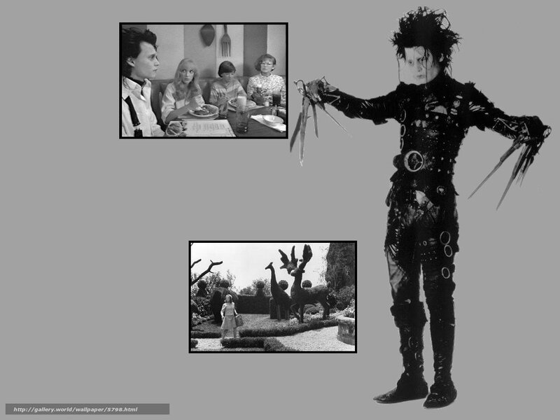 Edward Scissorhands collage
