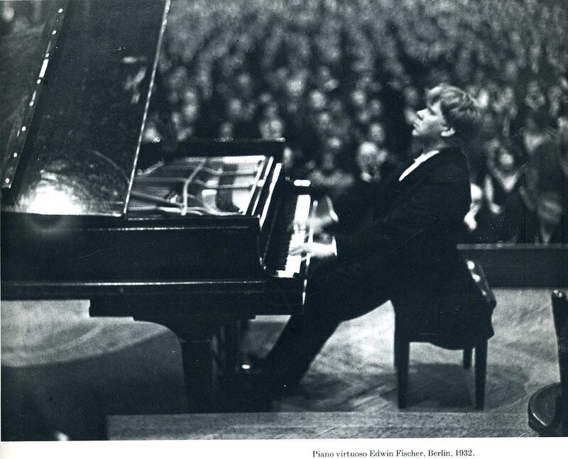 Edwin Fischer at the piano