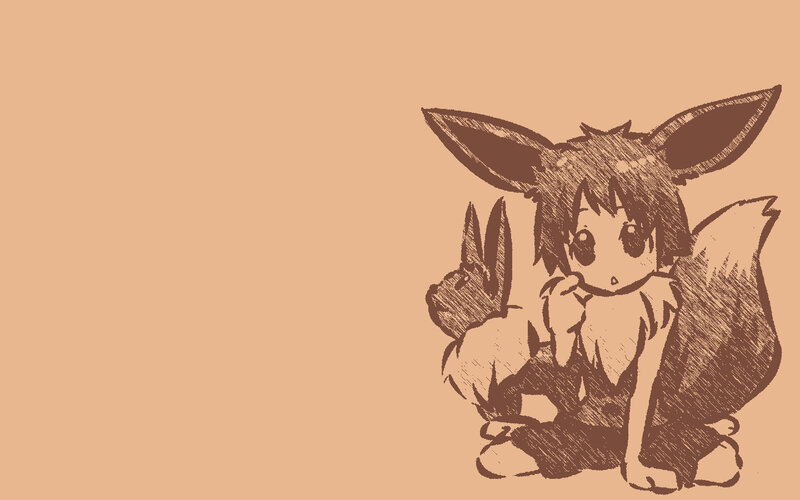 Eevee and Eevee sketch