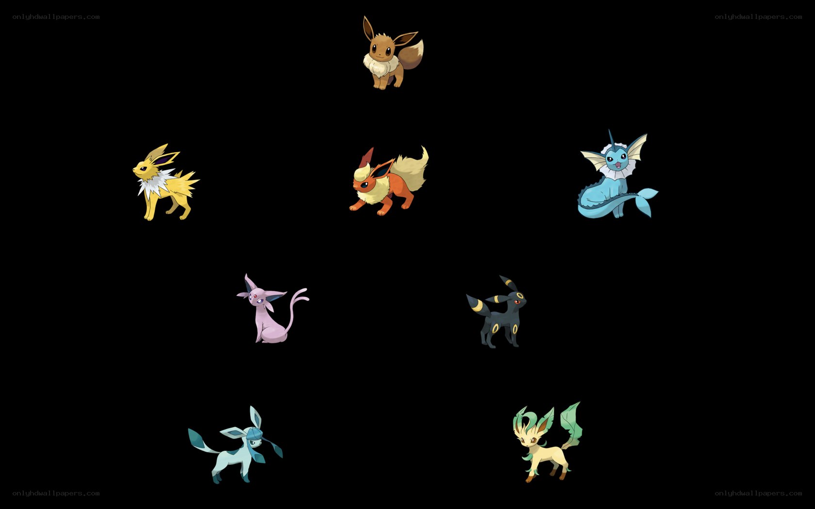 Eevee and its evolutions