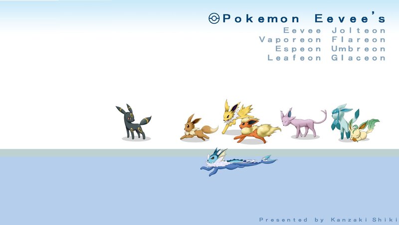 Eevee and its evolutions