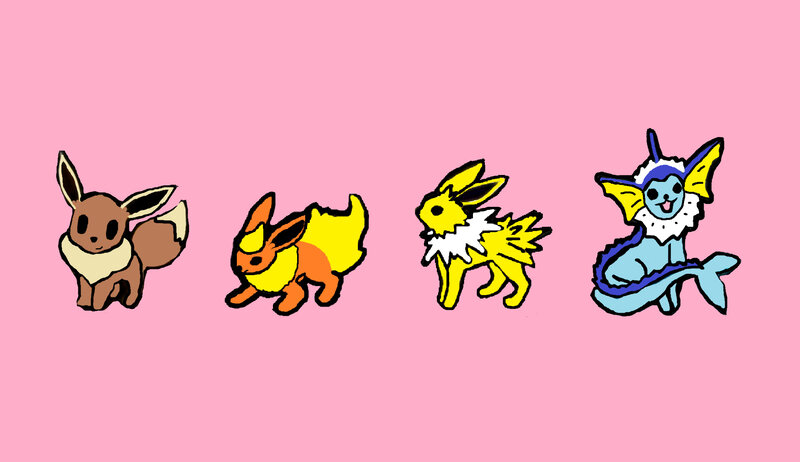 Eevee and its evolutions
