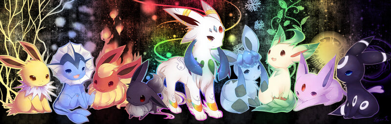 Eevee and Its Evolutions — White
