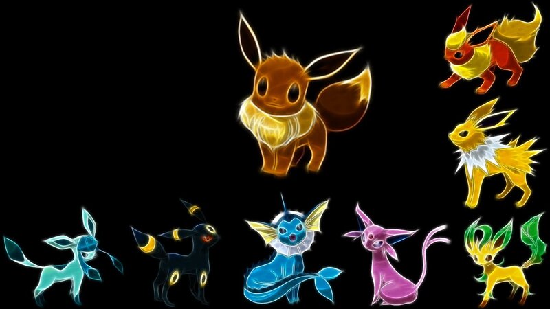 Eevee and Its Evolutions — Yellow, Dramatic