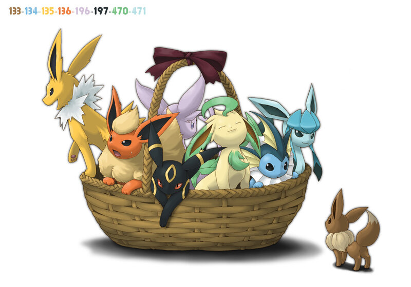 Eevee and Its Evolutions — Yellow