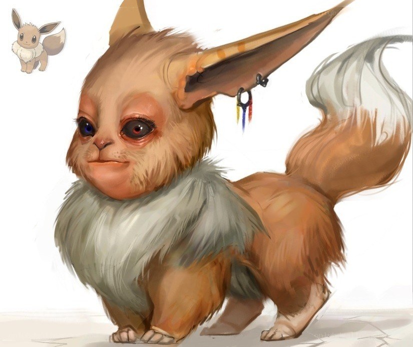 Eevee character concept art