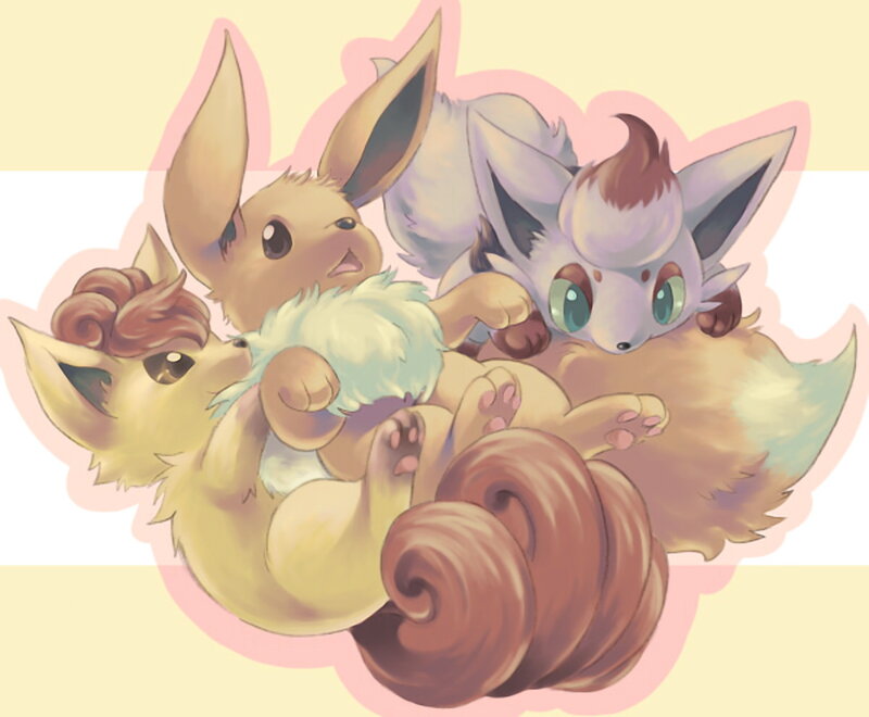Eevee Evolution Trio — Yellow