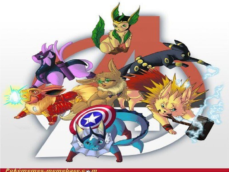 Eevee Evolutions as Avengers