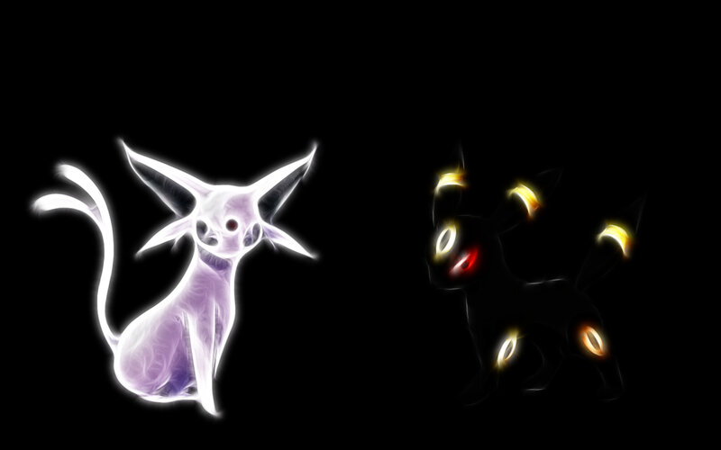 Eevee evolutions glowing