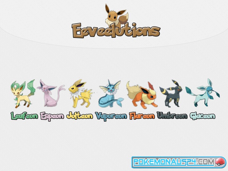 Eevee evolutions lineup
