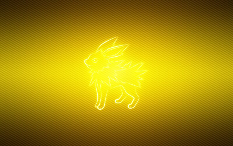 Eevee glowing yellow