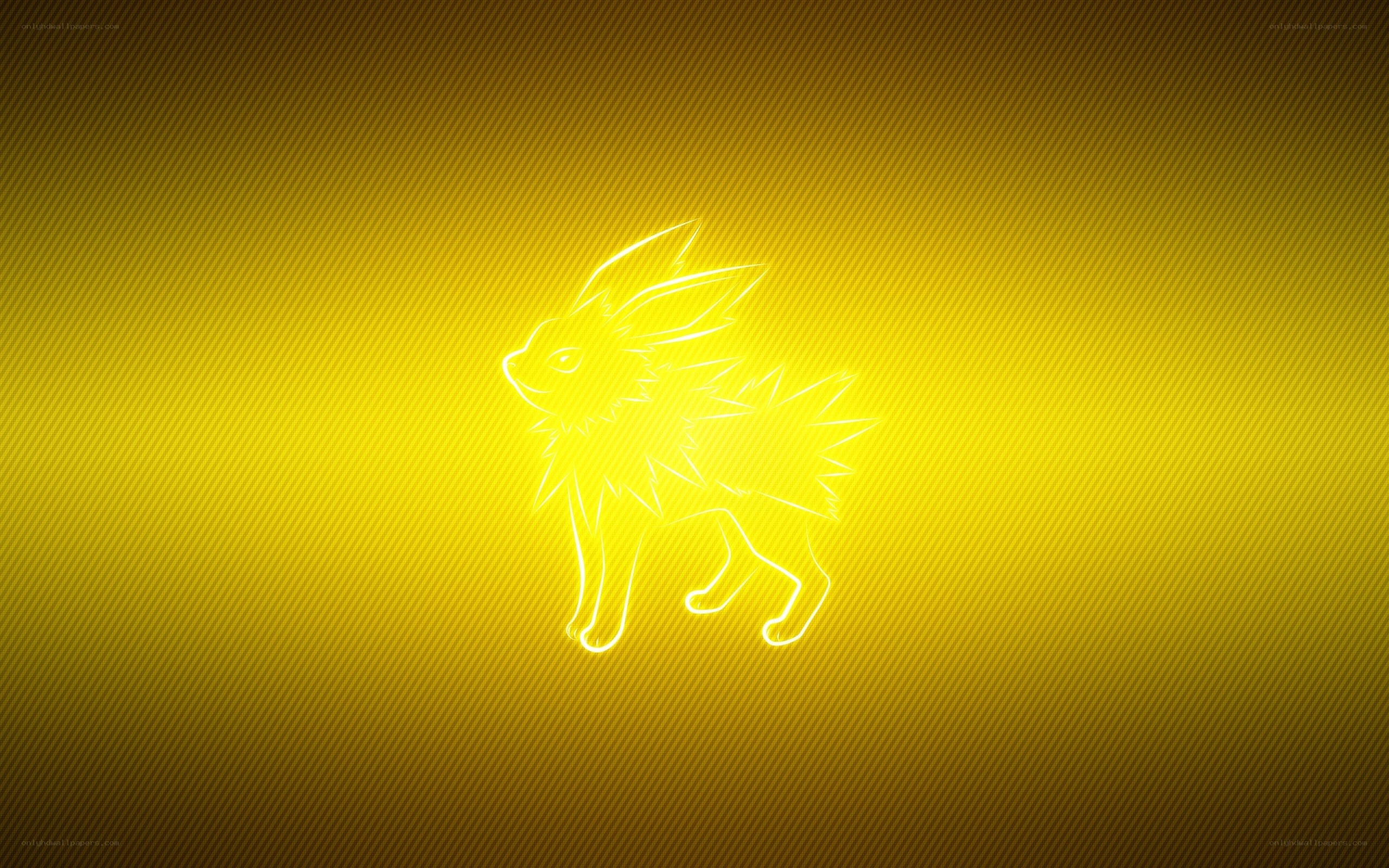 Eevee glowing yellow