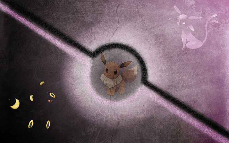 Eevee in a cracked sphere