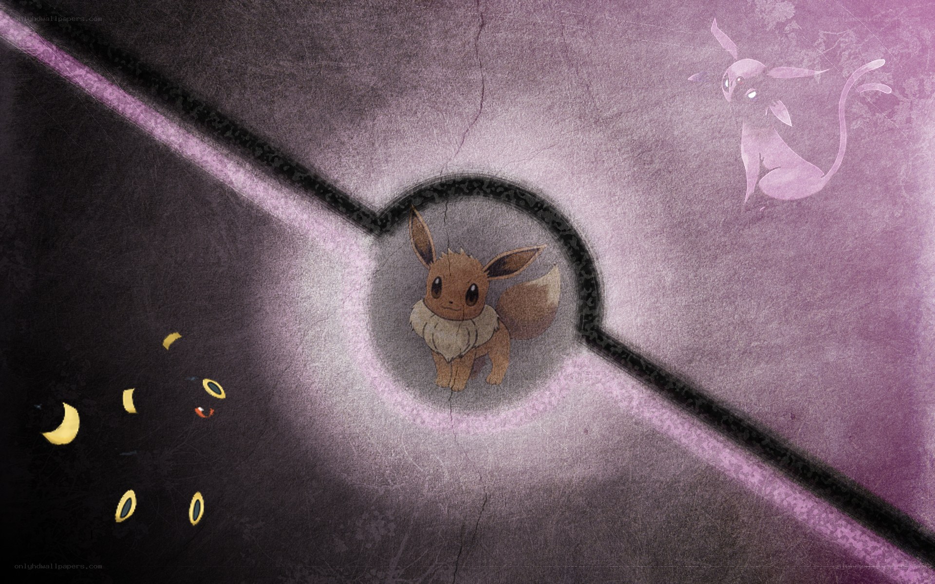 Eevee in a cracked sphere