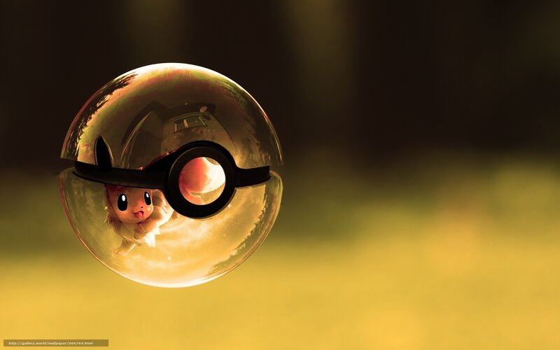 Eevee in a Poké Ball