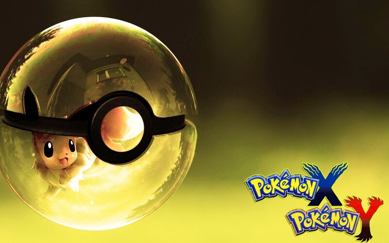 Eevee in a Poké Ball — Yellow, Dramatic, Digital Art, Poké Ball