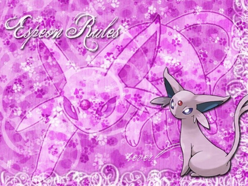 Eevee in Pink Background