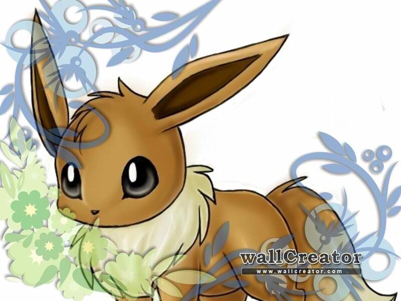 Eevee with Flowers