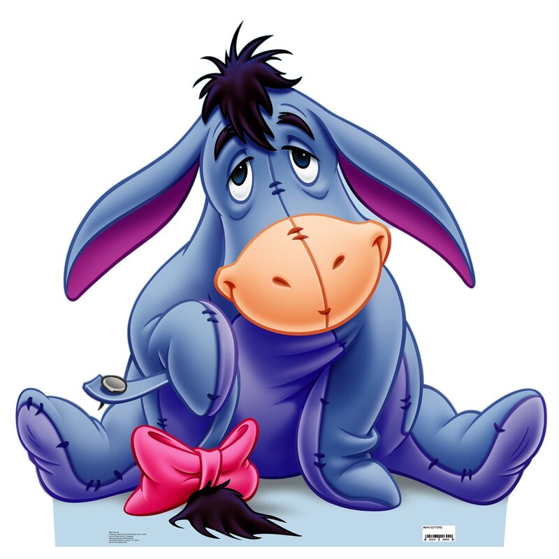 Eeyore with pink bow