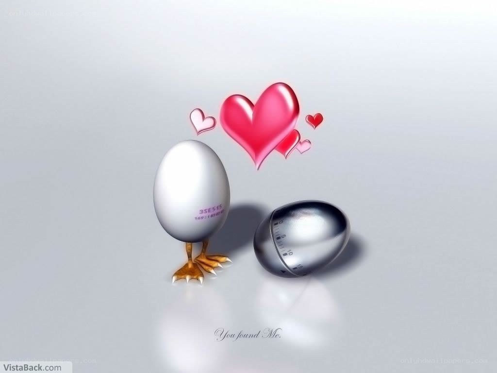 Egg and timer with hearts