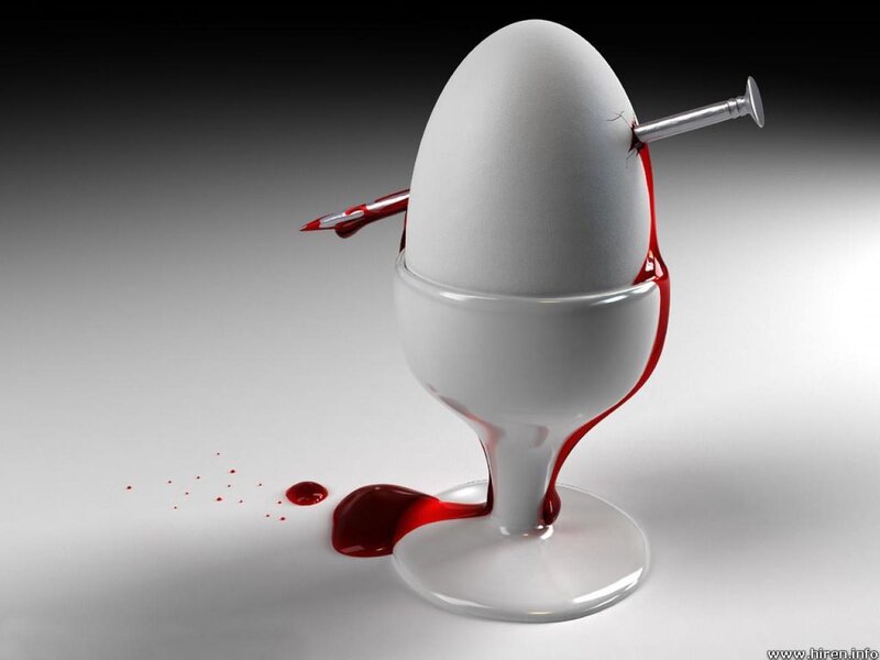 Egg with Nail