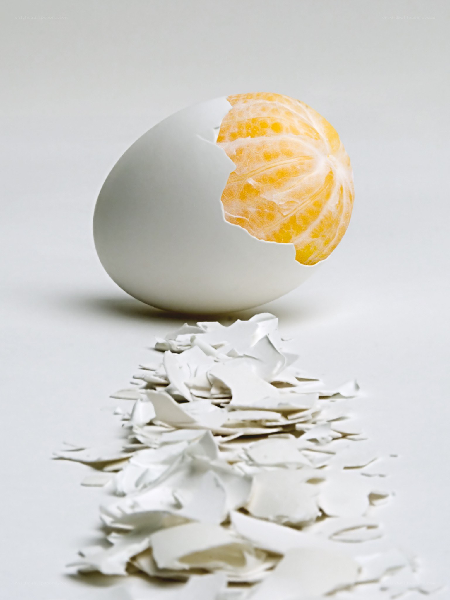 egg with orange inside