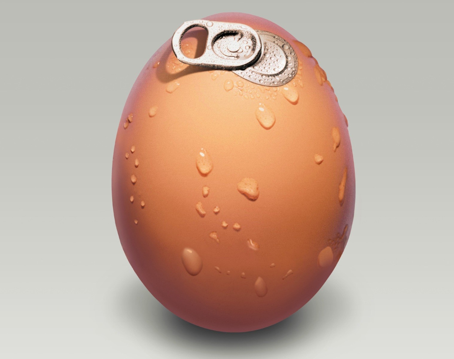 egg with soda can tab