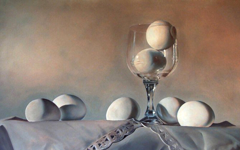 Eggs in a Wine Glass
