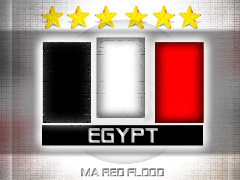 Egypt flag with stars