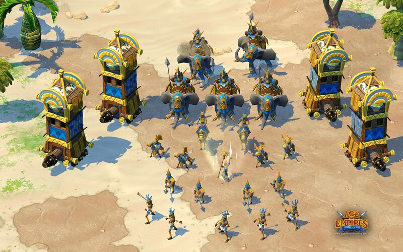 Egyptian army in Age of Empires Online