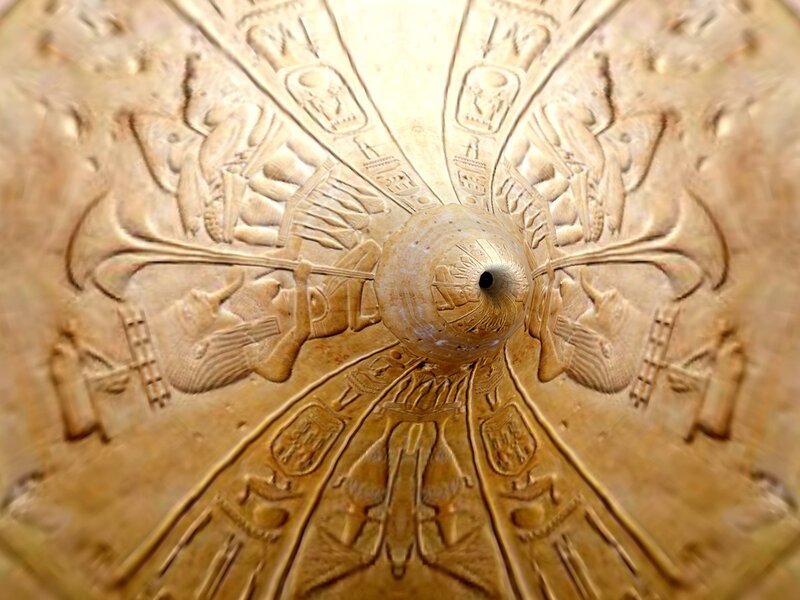 Egyptian ceiling carving