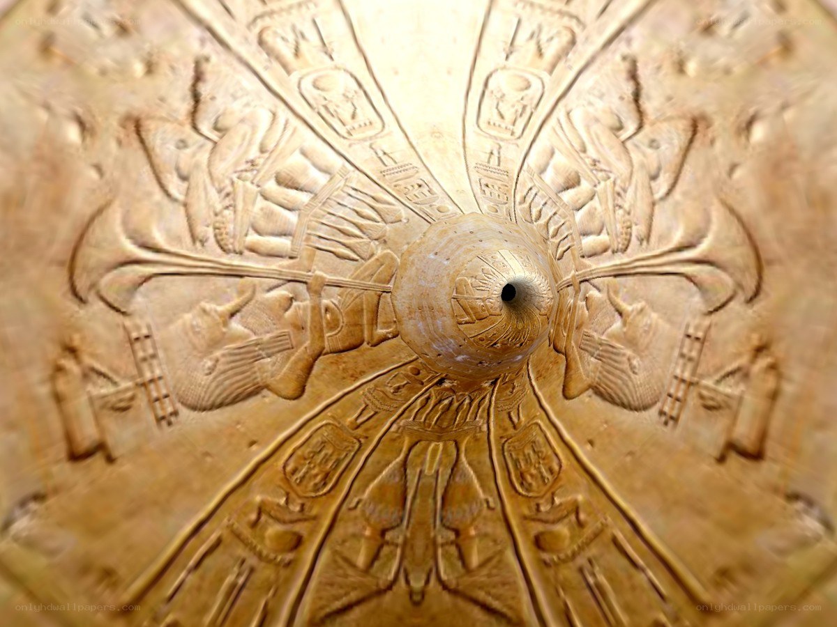 Egyptian ceiling carving