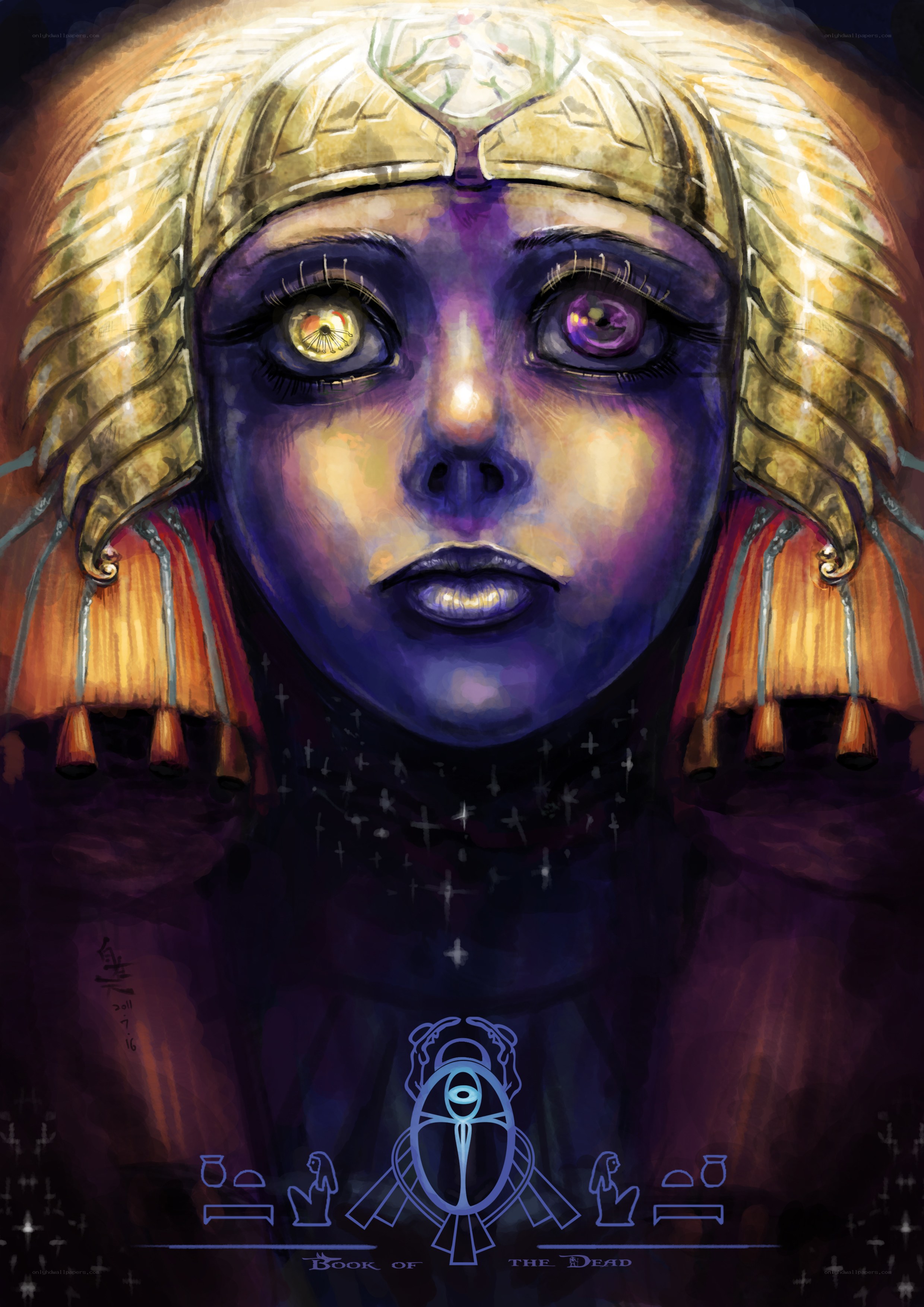Egyptian deity portrait