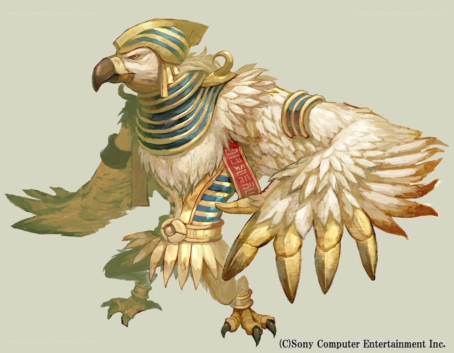 Egyptian falcon character