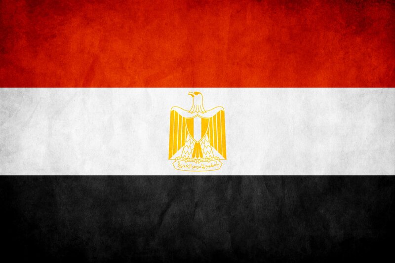 Egyptian Flag — Red, Patriotic, Photograph
