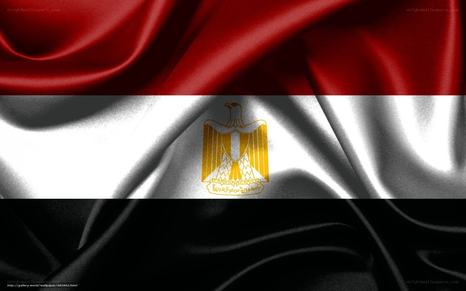 Egyptian flag waving