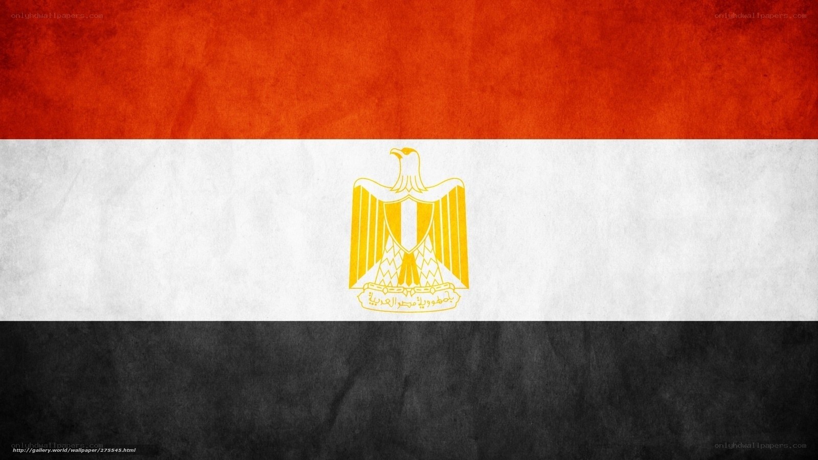 Egyptian flag with textured background