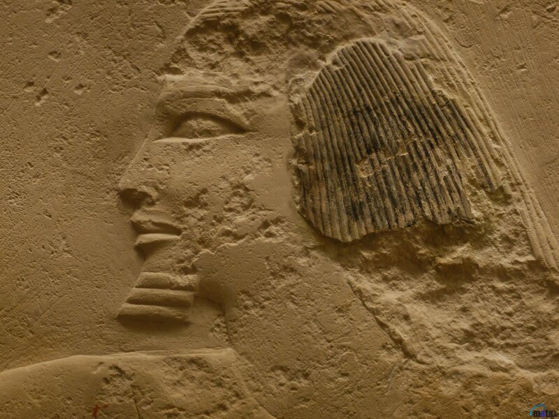 Egyptian Pharaoh Relief — Brown, Ancient