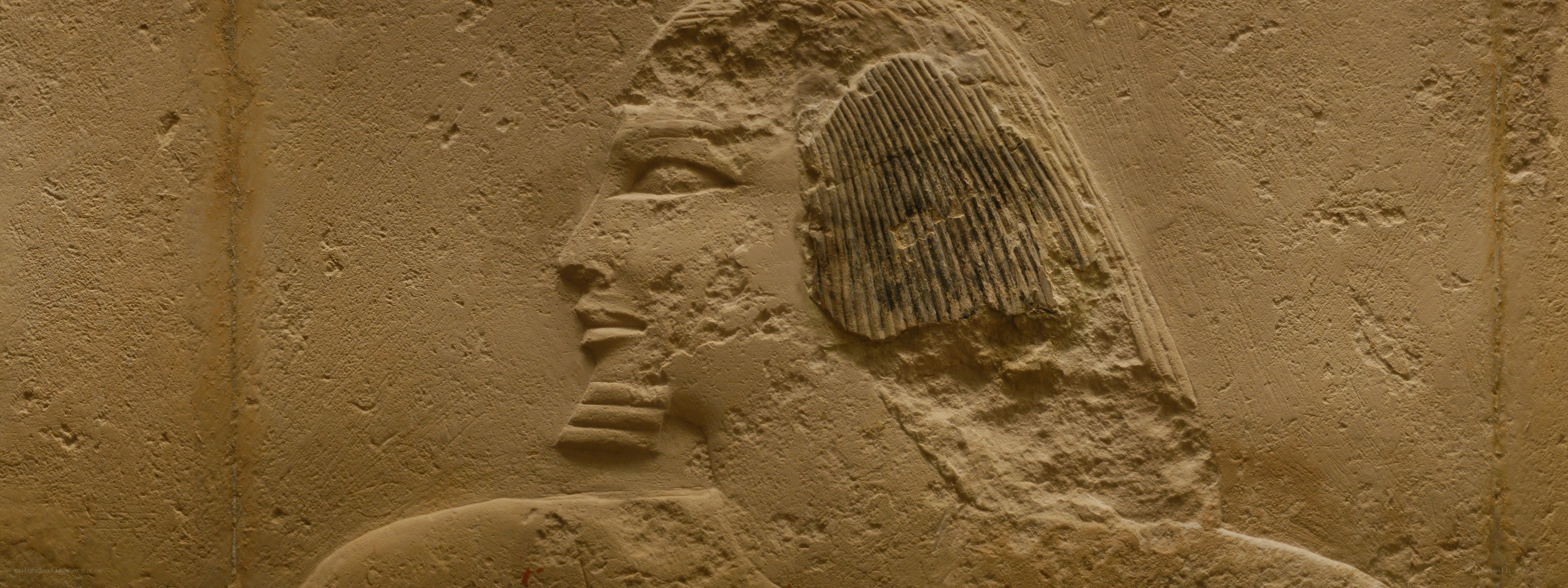 Egyptian pharaoh relief carving