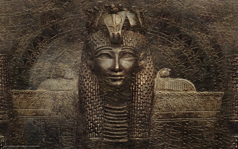 Egyptian pharaoh relief carving