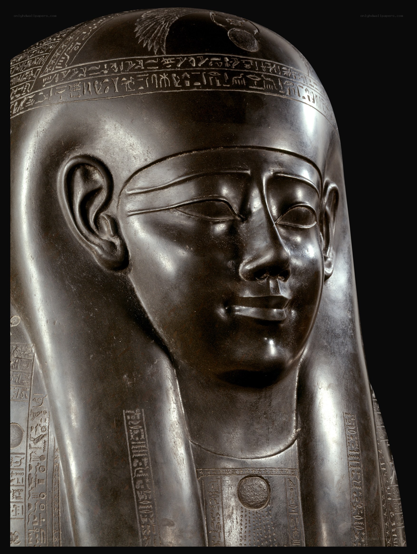 Egyptian pharaoh statue