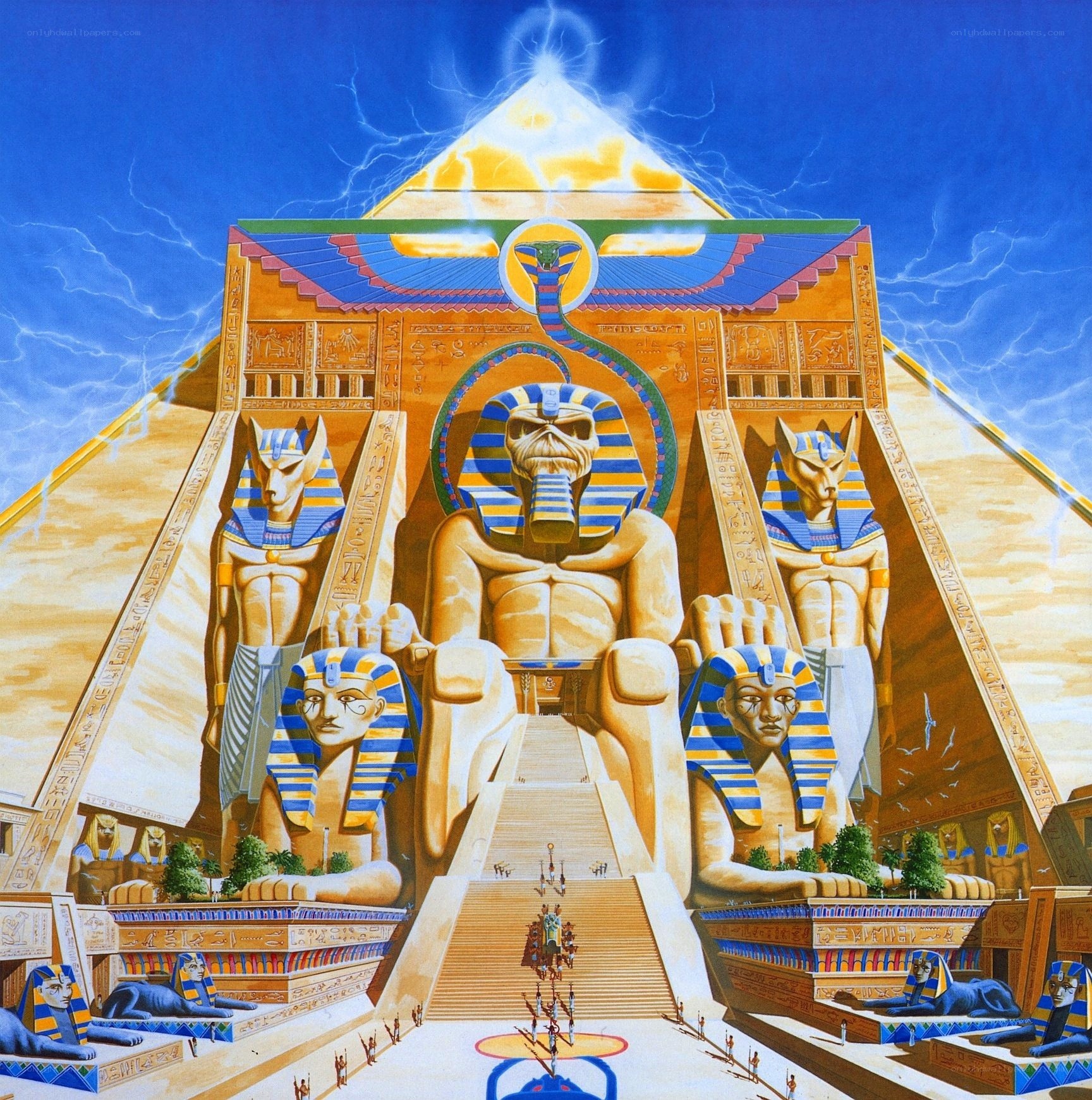 Egyptian pyramid scene