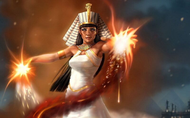 Egyptian Queen Casting Magic