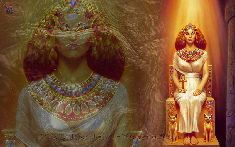 Egyptian Queen on Throne