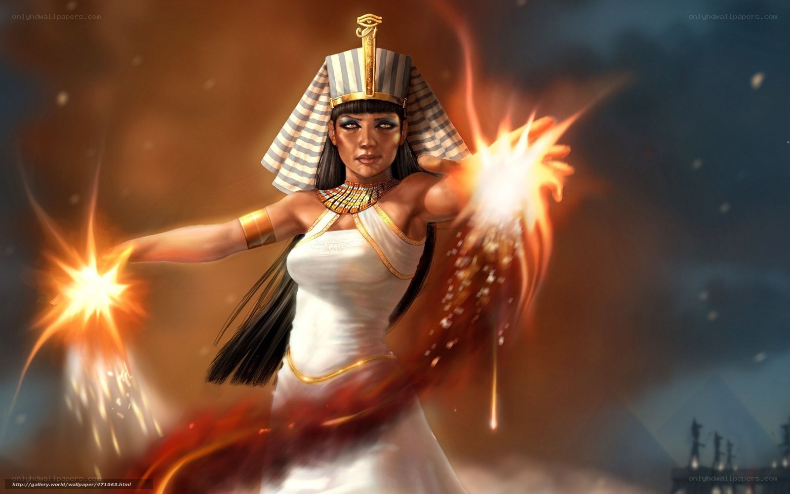Egyptian queen with magical powers