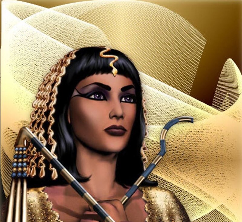 Egyptian Queen with Staffs