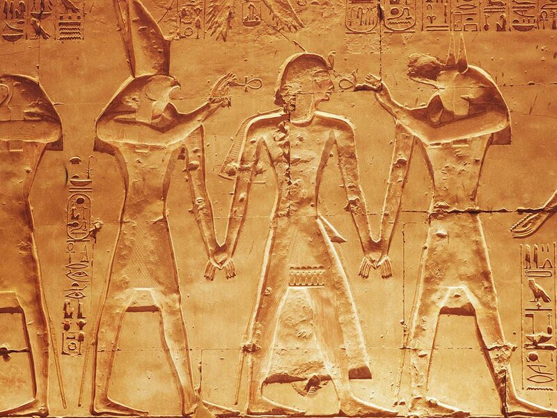 Egyptian relief carving