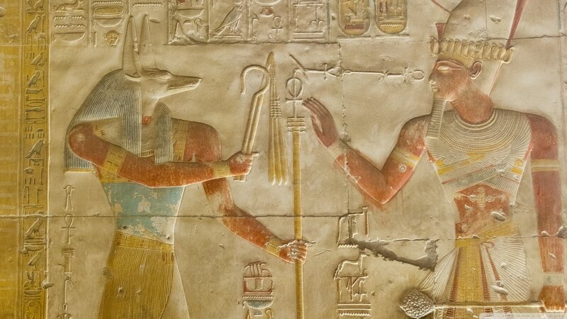 Egyptian Relief Carving — Beige