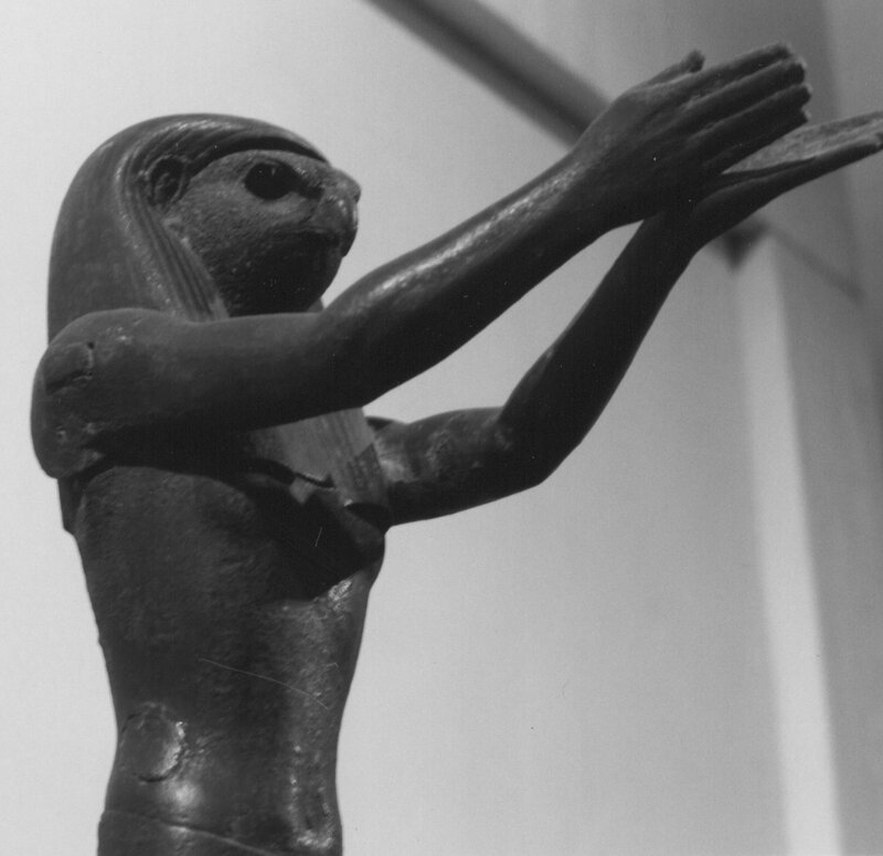Egyptian statue of a deity
